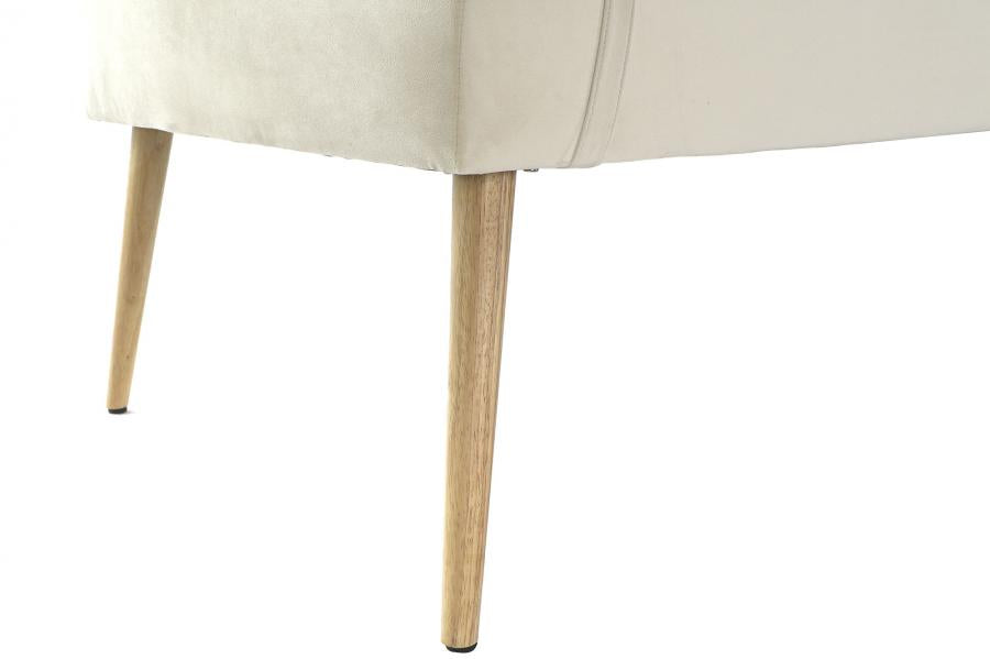 Divan Poliester Metal 184X76X62 Crema