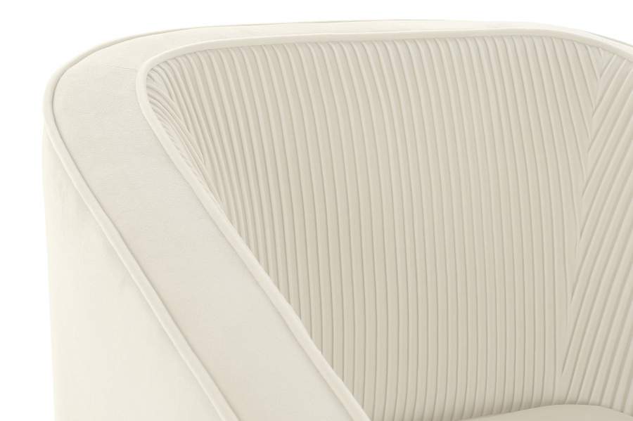 Sillon Poliester Metal 70X68X73 Crema