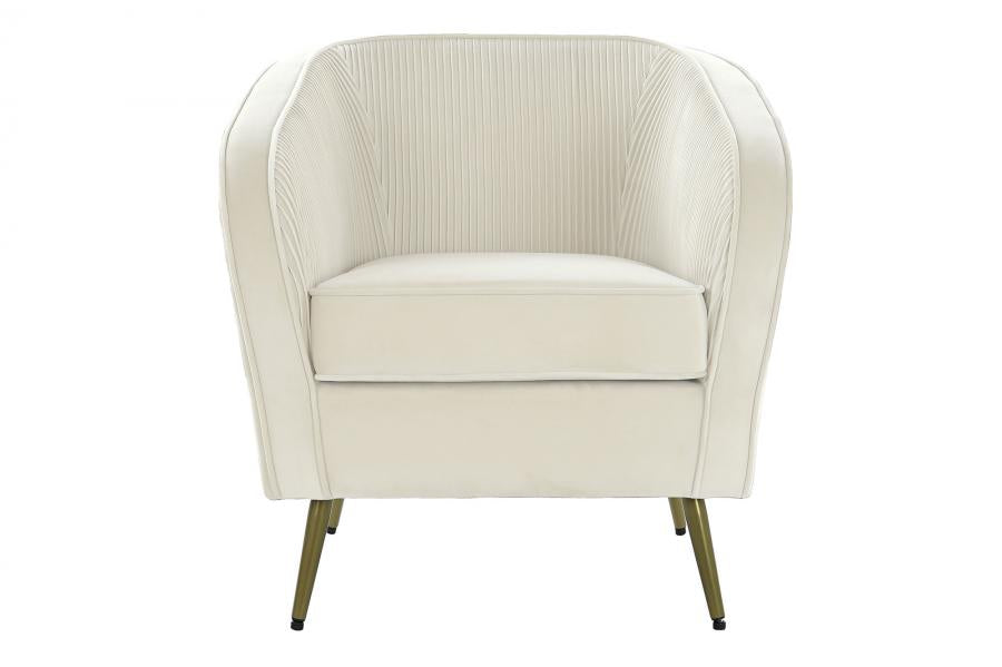 Sillon Poliester Metal 70X68X73 Crema