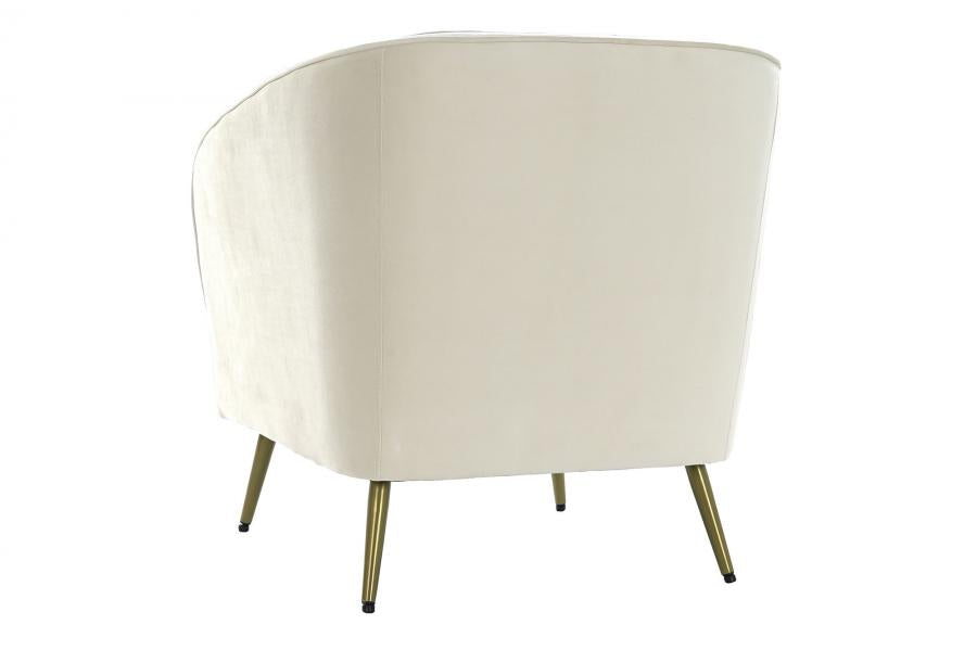 Sillon Poliester Metal 70X68X73 Crema