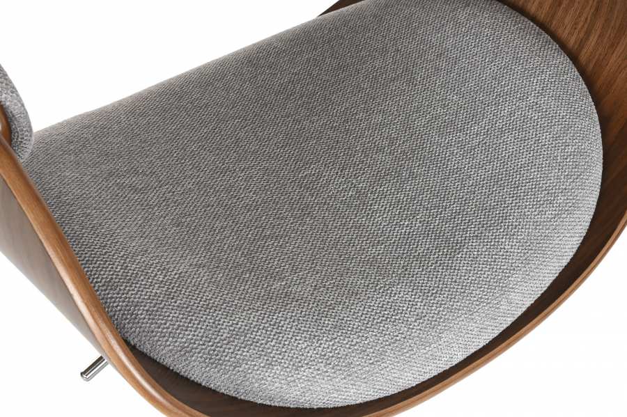 Taburete Poliester Nogal 54X53X101_5 Ajustable