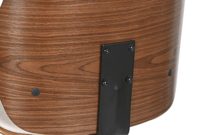 Taburete Poliester Nogal 50X52X120 Ajustable