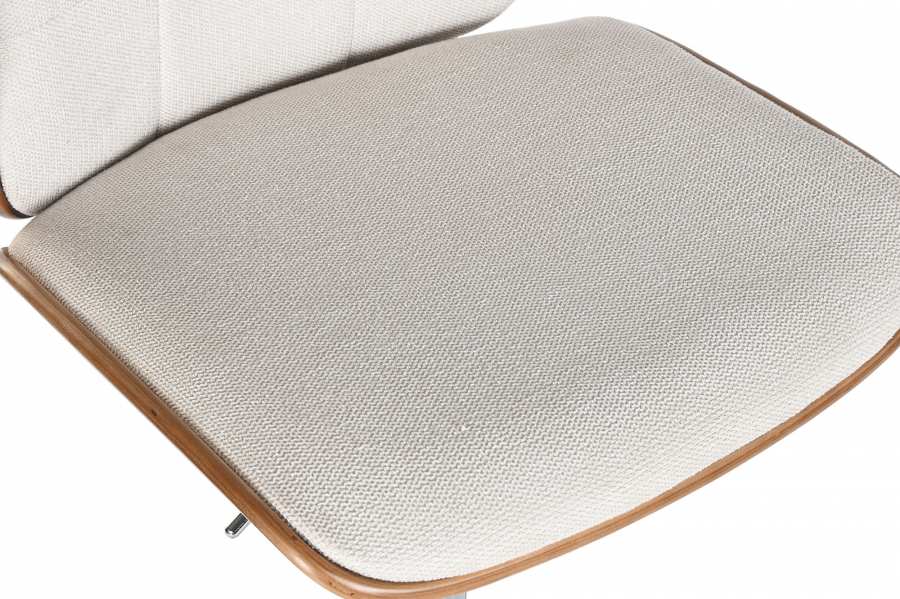 Taburete Poliester Nogal 50X52X120 Ajustable