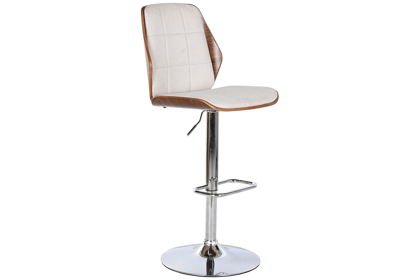 Taburete Poliester Nogal 50X52X120 Ajustable