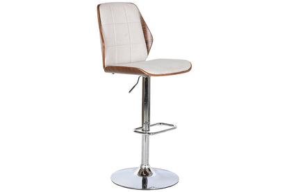Taburete Poliester Nogal 50X52X120 Ajustable