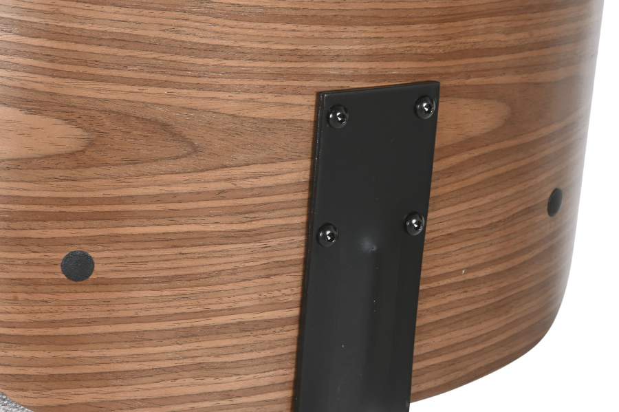 Taburete Poliester Nogal 50X52X121 Ajustable