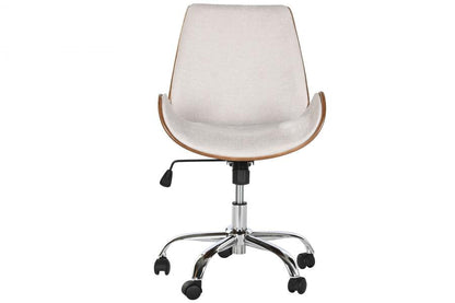 Silla Poliester Nogal 52X58_5X98 Ajustable Cromado