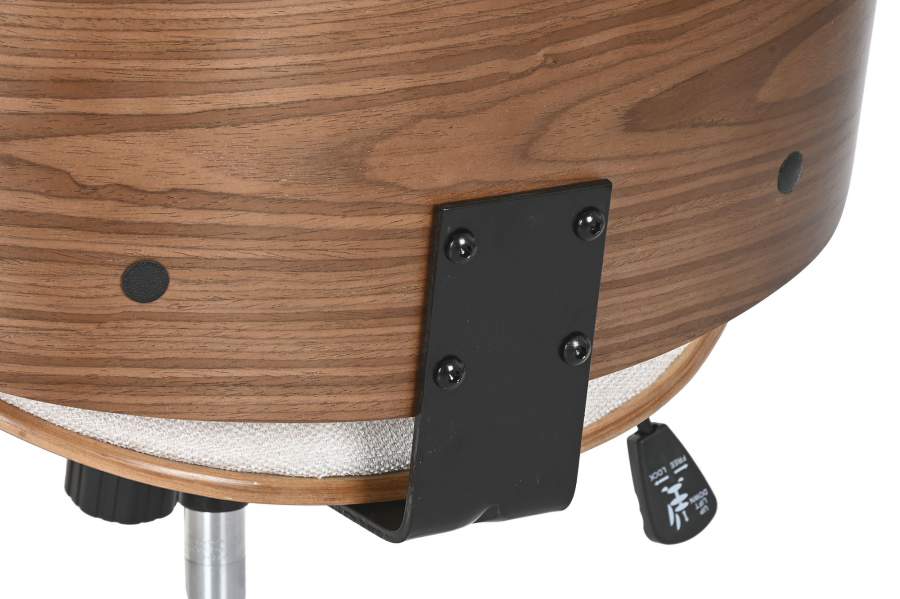 Silla Poliester Nogal 52X58_5X98 Ajustable Cromado