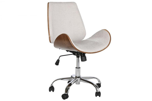 Silla Poliester Nogal 52X58_5X98 Ajustable Cromado