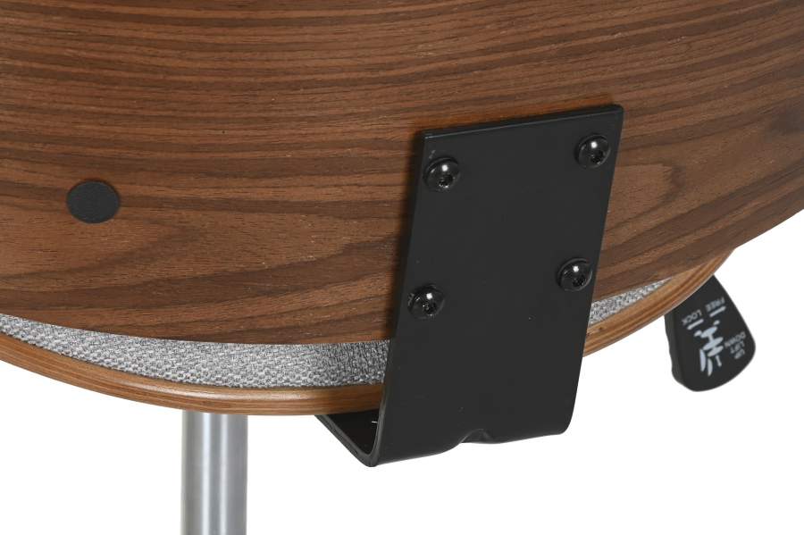 Silla Poliester Nogal 52X58_5X98 Ajustable Cromado