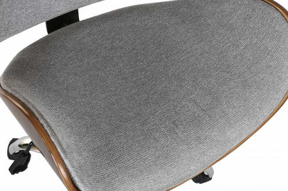 Silla Poliester Nogal 52X58_5X98 Ajustable Cromado