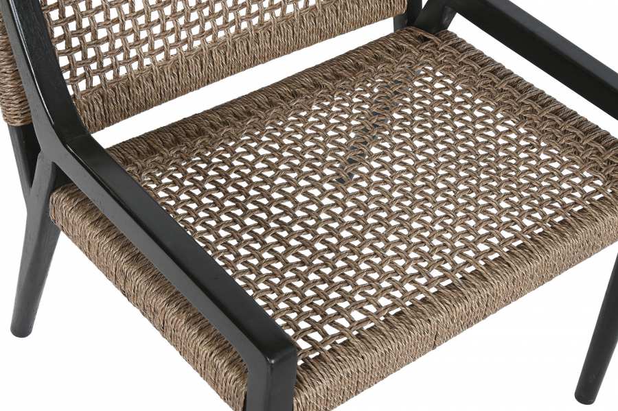 Silla Teca Fibra 65X62X72 Negro