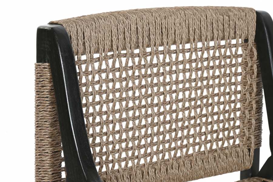 Silla Teca Fibra 65X62X72 Negro