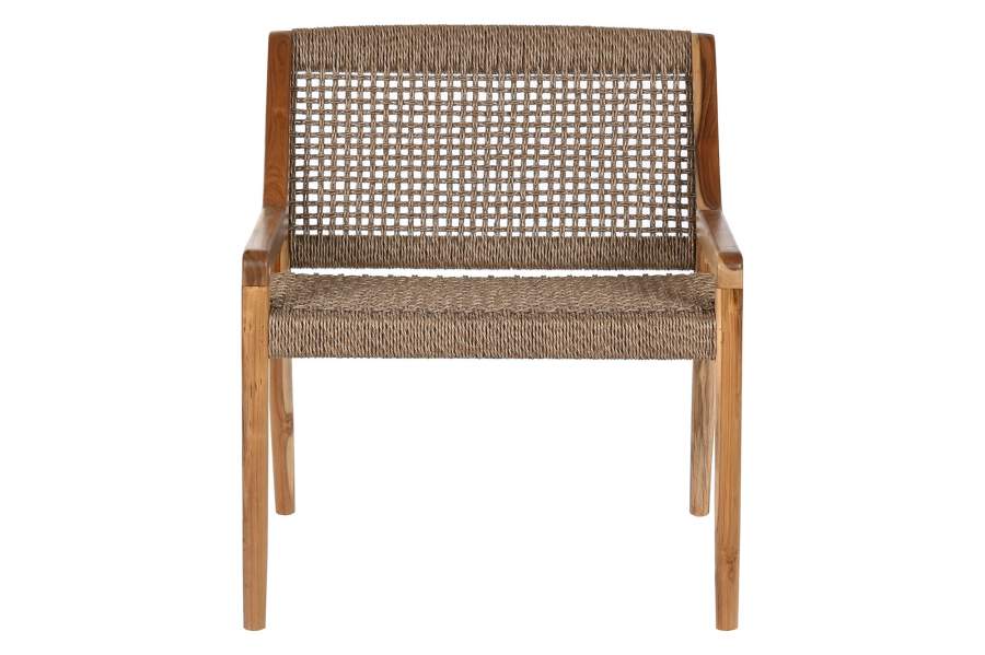 Silla Teca Fibra 65X62X72 Marron