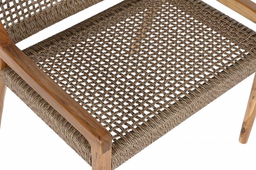 Silla Teca Fibra 65X62X72 Marron