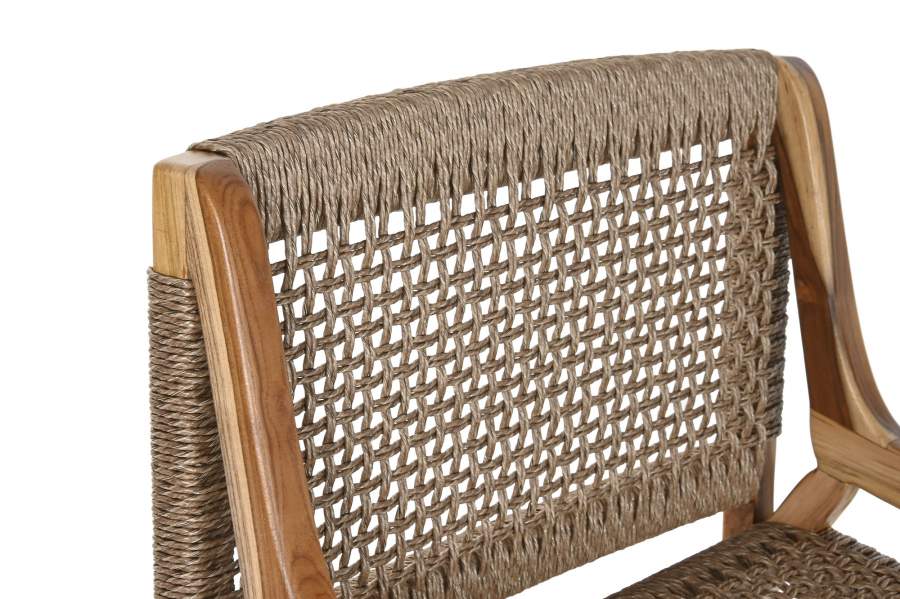 Silla Teca Fibra 65X62X72 Marron