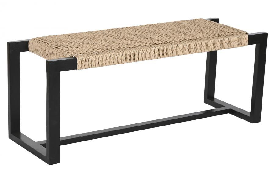 Descalzadora Teca Fibra 120X40X47_5 Negro