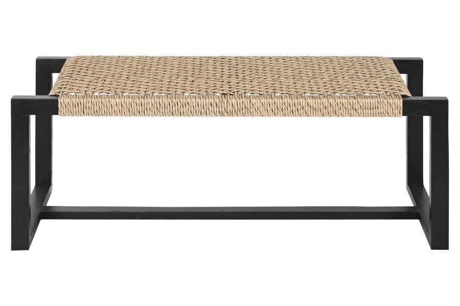 Descalzadora Teca Fibra 120X40X47_5 Negro