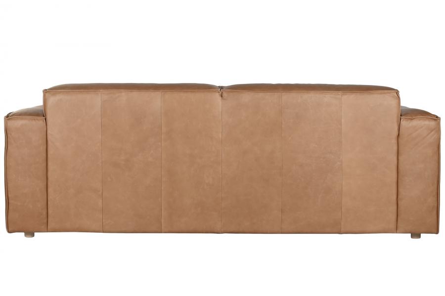 Sofa Piel 214X94X77 3 Plazas Cognac