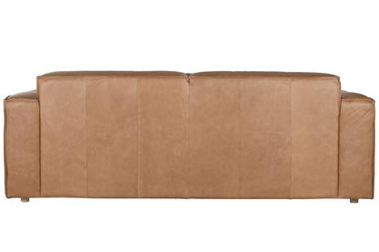 Sofa Piel 214X94X77 3 Plazas Cognac