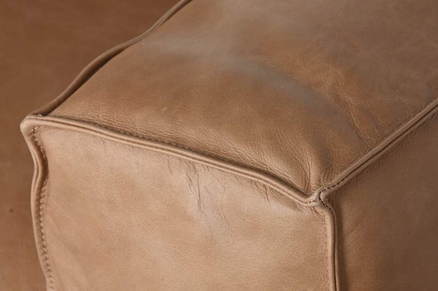 Sofa Piel 214X94X77 3 Plazas Cognac