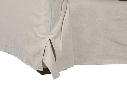 Sofa Lino Algodon 270X86X80 2 Cojines Beige