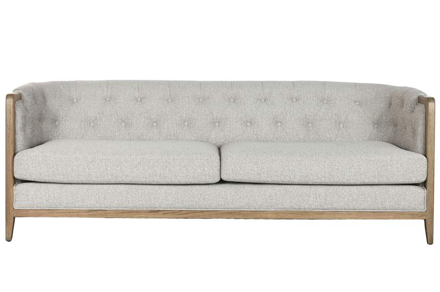 Sofa Fresno Poliester 207X84X76 Capitone 3 Cojines