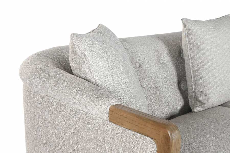 Sofa Fresno Poliester 207X84X76 Capitone 3 Cojines