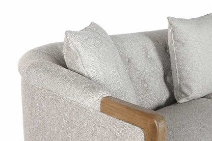 Sofa Fresno Poliester 207X84X76 Capitone 3 Cojines