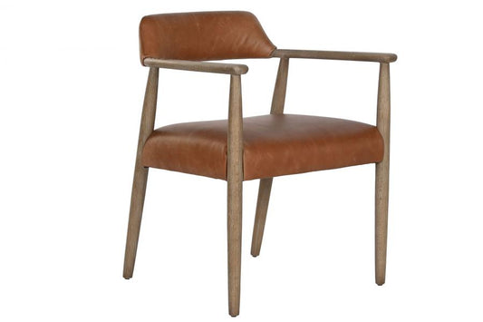 Sillon Fresno Piel 59X57X74 Decape Blanco