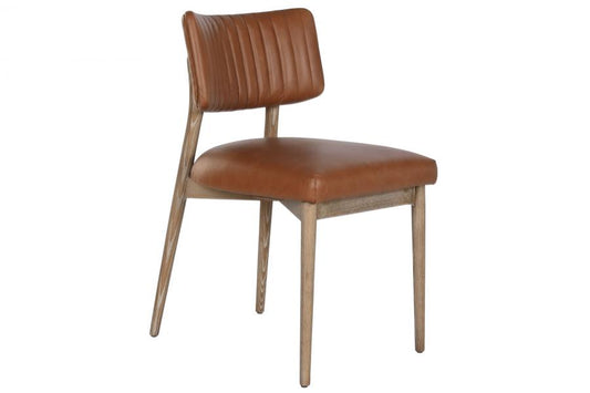 Silla Fresno Piel 46X53_5X80 Decape Blanco