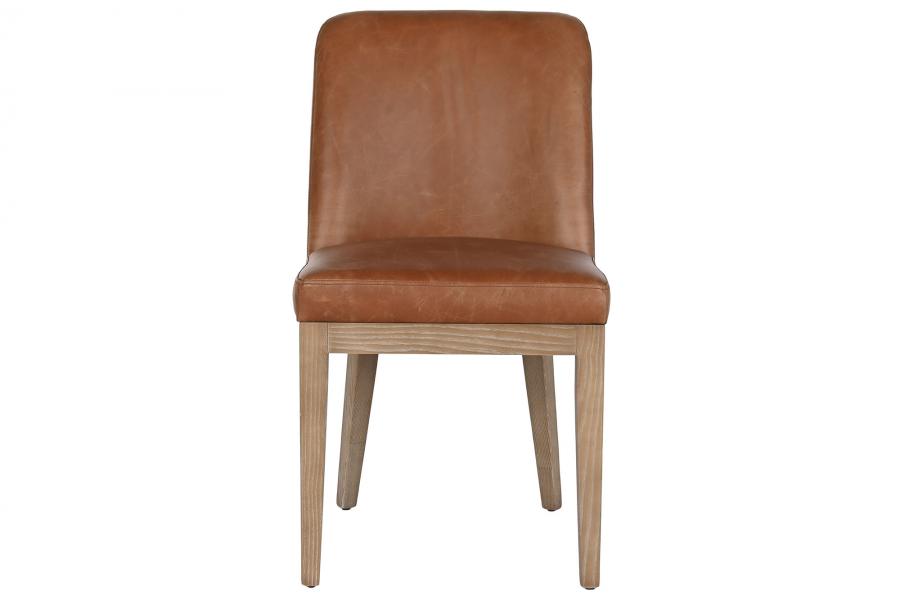 Silla Fresno Piel 46X59X81 Decape Blanco