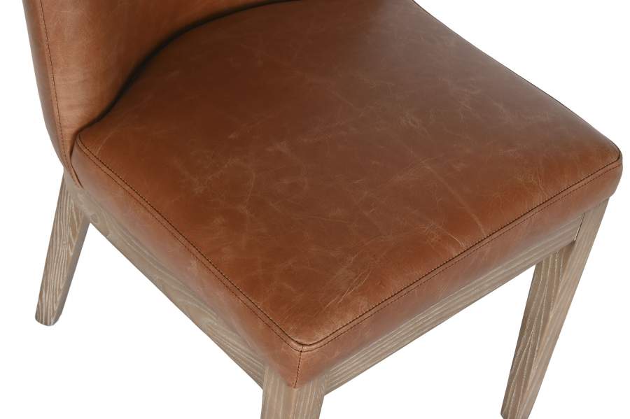 Silla Fresno Piel 46X59X81 Decape Blanco
