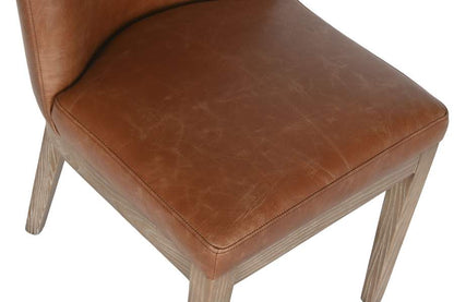 Silla Fresno Piel 46X59X81 Decape Blanco