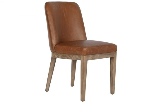 Silla Fresno Piel 46X59X81 Decape Blanco