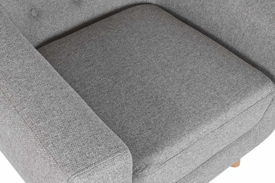 Sillon Poliester Rubberwood 83X80X80 Topo