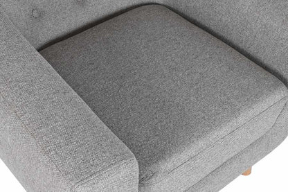 Sillon Poliester Rubberwood 83X80X80 Topo