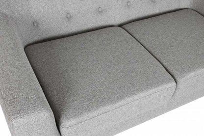 Sofa Poliester Rubberwood 146X84X82 2 Plazas Topo