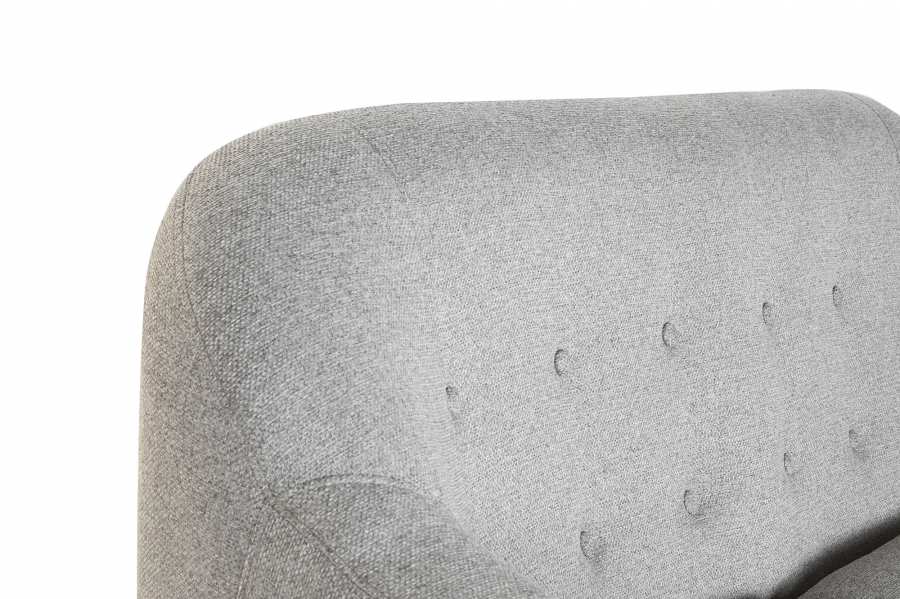 Sofa Poliester Rubberwood 146X84X82 2 Plazas Topo