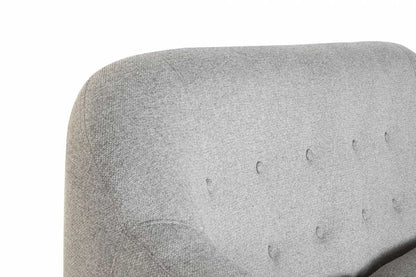 Sofa Poliester Rubberwood 146X84X82 2 Plazas Topo