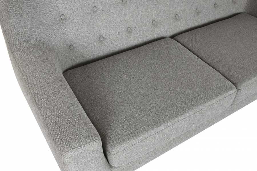 Sofa Poliester Rubberwood 172X82X82 3 Plazas Topo