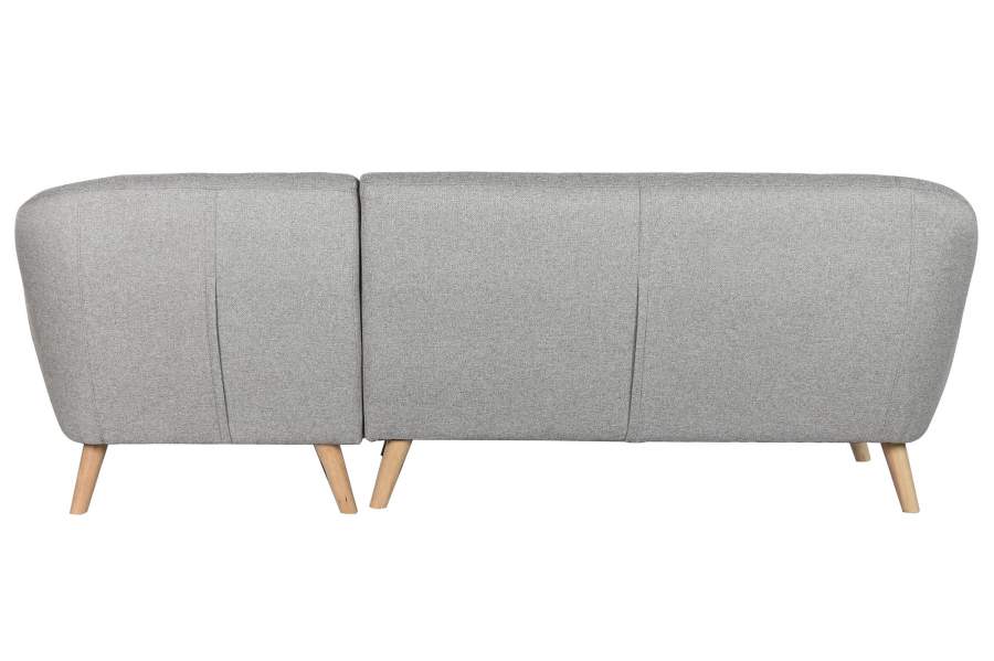 Sofa Poliester Rubberwood 226X144X84 Chaiselongue