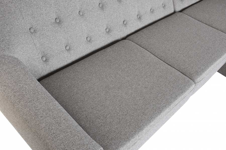 Sofa Poliester Rubberwood 226X144X84 Chaiselongue
