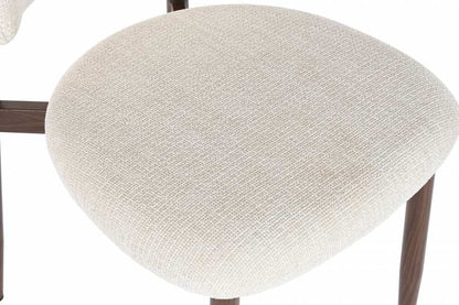 Silla Metal Poliester 54X52X78 Simil Madera Crudo