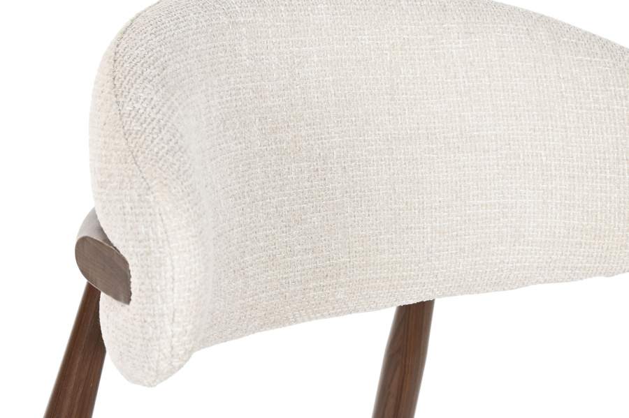 Silla Metal Poliester 54X52X78 Simil Madera Crudo
