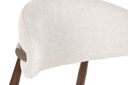 Silla Metal Poliester 54X52X78 Simil Madera Crudo
