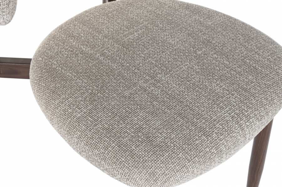 Silla Metal Poliester 54X52X78 Simil Madera Beige