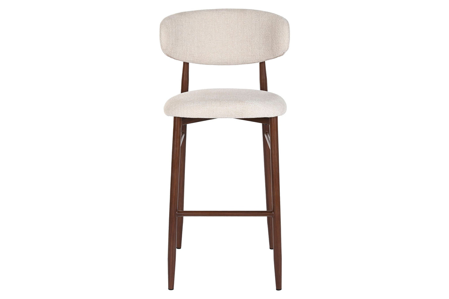 Taburete Metal Poliester 52X55X104 Simil Madera
