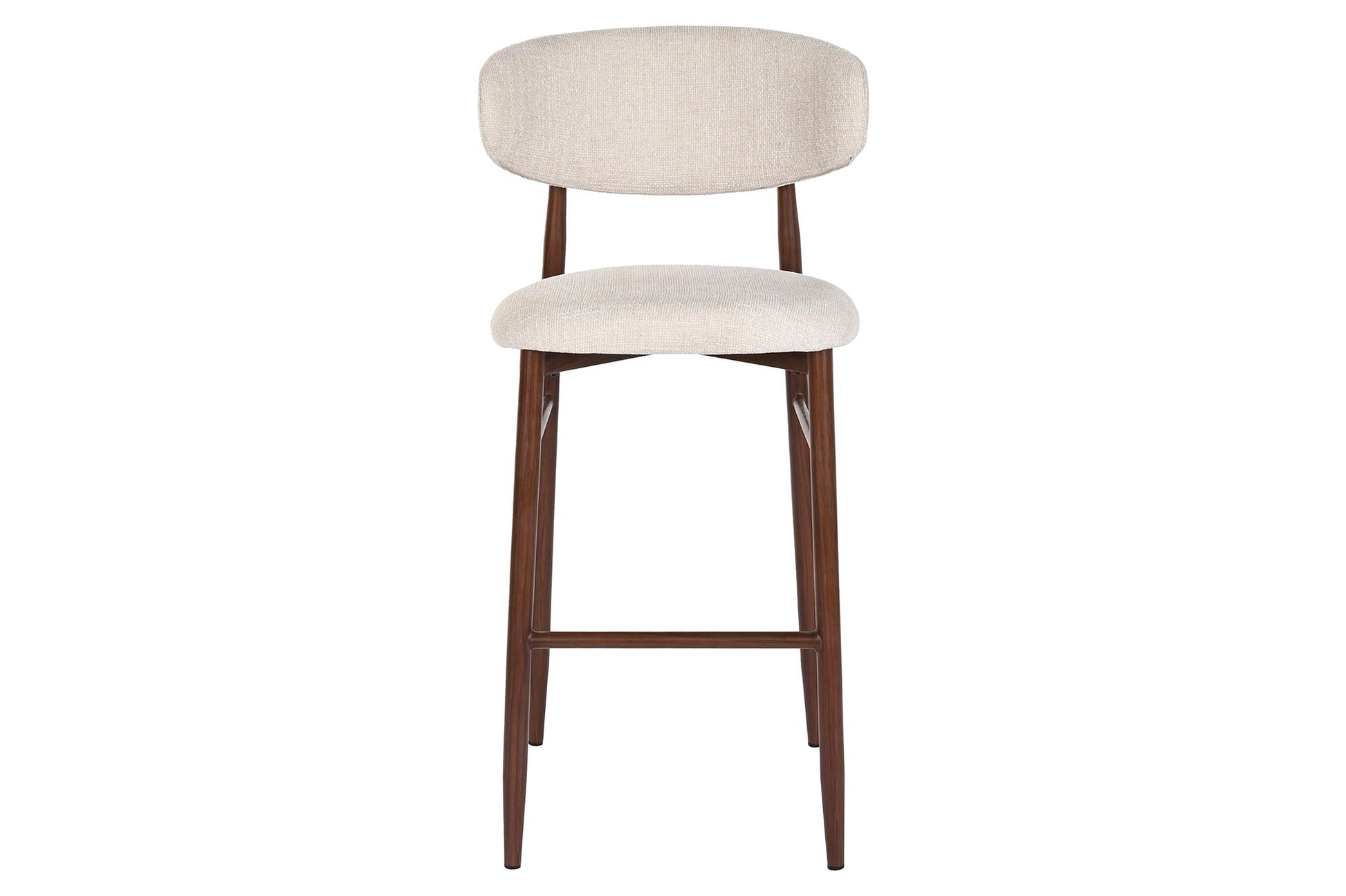 Taburete Metal Poliester 52X55X104 Simil Madera