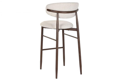 Taburete Metal Poliester 52X55X104 Simil Madera